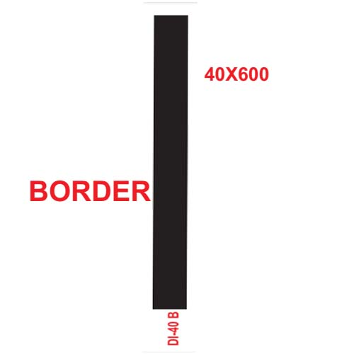 Profile-black Flate Border