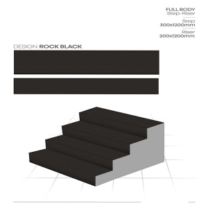 Step & Riser - Rock Black