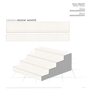 Step & Riser - Rock White